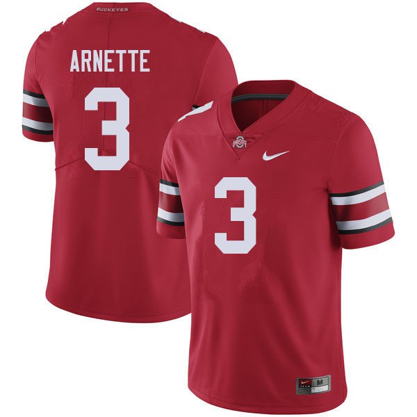 Ohio State Buckeyes #3 Damon Arnette Men Stitched Jersey Red